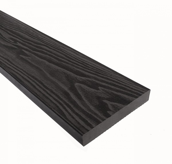 Террасная доска из ДПК Terrapol Смарт 3D Полнотелая без паза Черное дерево купить в Находке