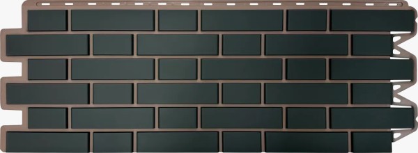 Фасадная панель Альта-Профиль, Кирпич Клинкерный, Графит купить в Находке