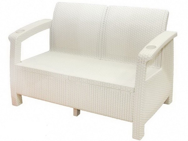 Двухместный диван Yalta Sofa Seаt белый купить в Находке
