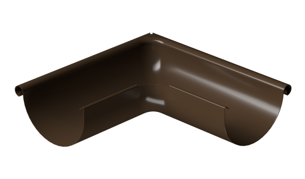 Угол внешний 90° D125 Döcke STAL PREMIUM Каштан, (RAL 8017) купить в Находке