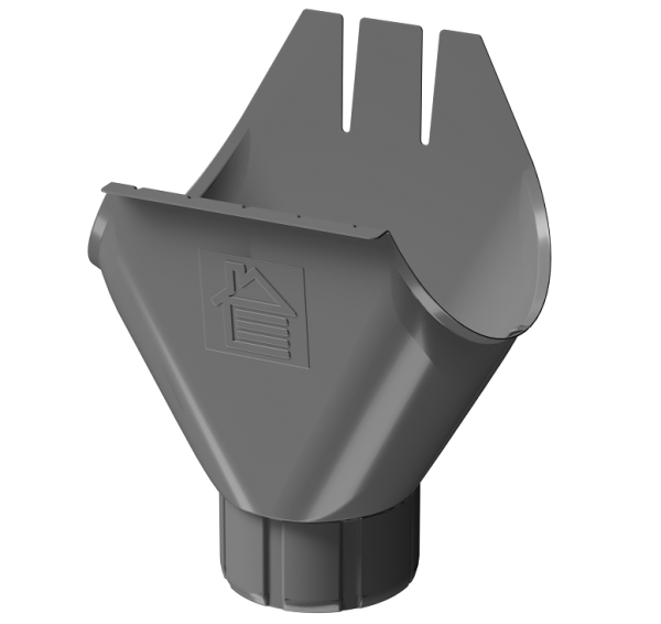 Воронка желоба D125 Döcke STAL PREMIUM Графит, (RAL 7024) купить в Находке