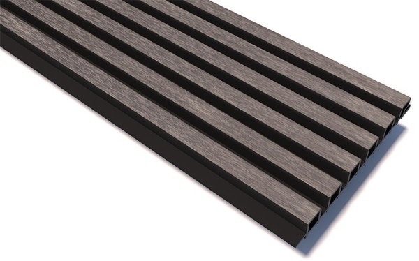 Реечные панели WOODVEX Lines Ultra Smoke gray купить в Находке