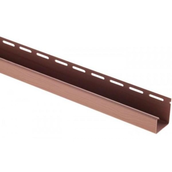 J-профиль Люкс Крашенный, T-15, ВН, Красно-коричневый купить в Находке