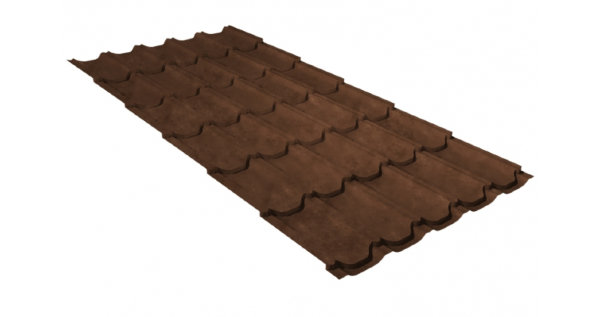 Металлочерепица квинта плюс 0,45 Safari Twincolor Brown купить в Находке