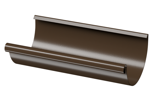 Желоб полукруглый D125 3 м Döcke STAL PREMIUM Каштан, (RAL 8017) купить в Находке
