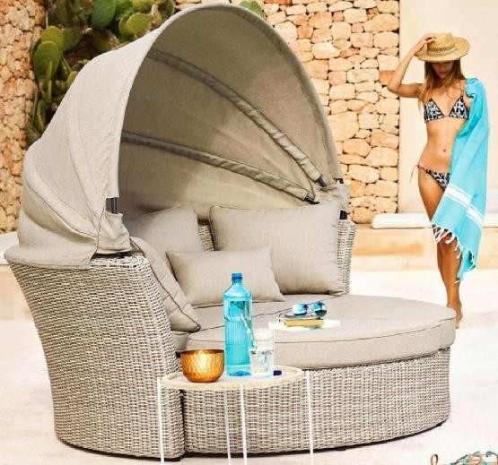 Диван-Трансформер AFINA плетеный из иск. ротанга AFM-325 Beige купить в Находке