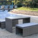 Диван-Трансформер AFINA плетеный из иск. ротанга S330G-W78 Grey купить в Находке