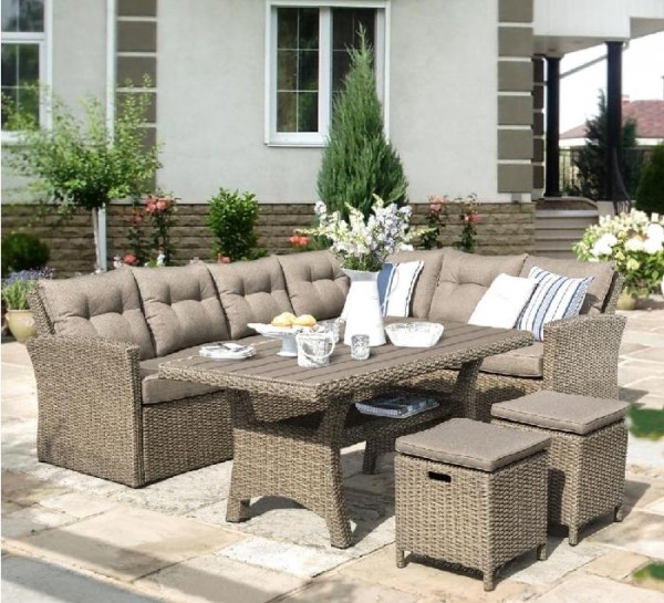 Комплект мебели AFINA плетеной из иск. ротанга AFM-307B Beige купить в Находке