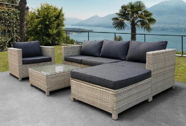 Комплект мебели AFINA плетеной из иск. ротанга YR821G Grey/Grey купить в Находке