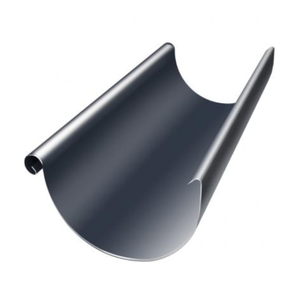 Водосток Grand Line 150x100 – Полукруглый желоб 3 метра RAL 7024 купить в Находке