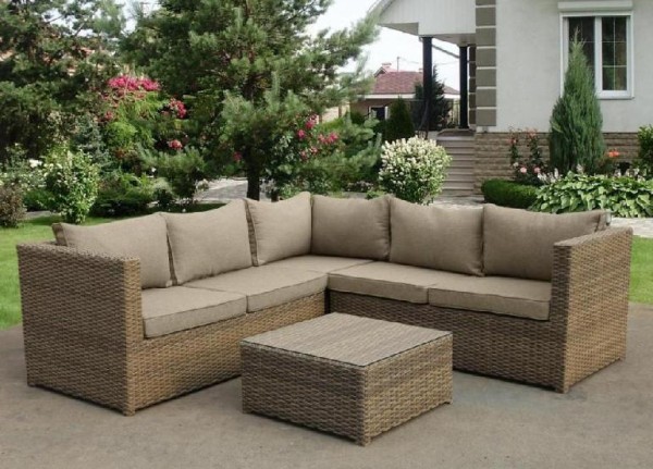 Комплект мебели AFINA плетеной из иск. ротанга YR825B Beige купить в Находке