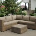 Комплект мебели AFINA плетеной из иск. ротанга YR825B Beige купить в Находке