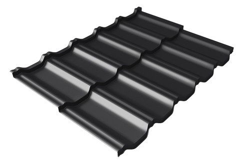 Металлочерепица модульная Квинта Uno Grand Line c 3D резом 0,5 Rooftop Matte RAL 9005 черный купить в Находке