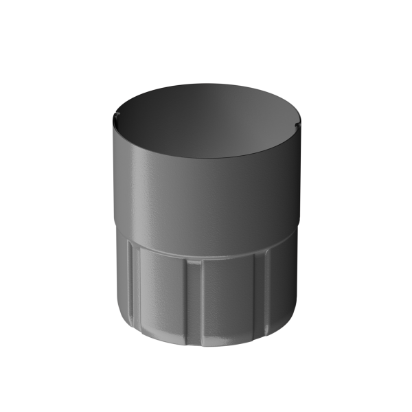 Муфта соединительная для водостока Döcke STAL PREMIUM, Графит купить в Находке