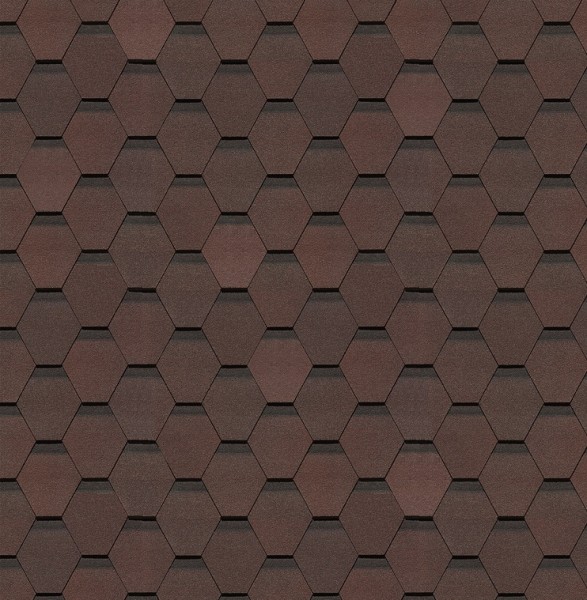 Гибкая черепица Docke, коллекция Шеффилд – Зрелый каштан купить в Находке