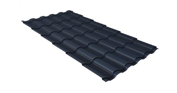 Металлочерепица кредо 0,5 Satin RAL 7024 мокрый асфальт купить в Находке