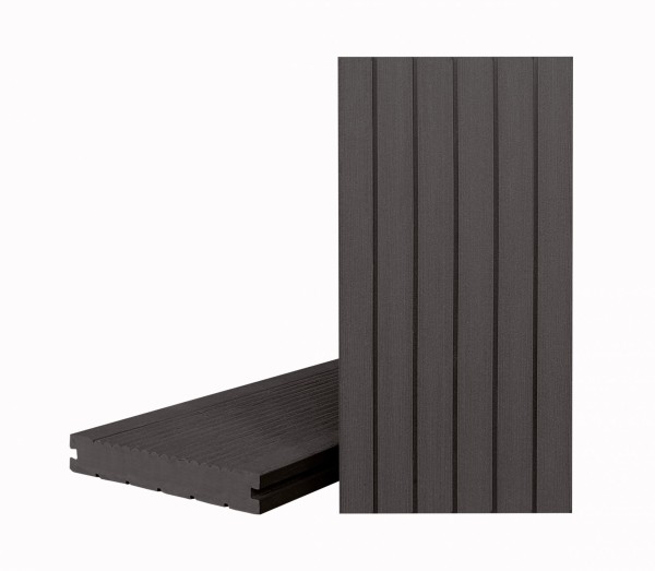 Террасная доска Классик Чёрное дерево (полнотелая с пазом) купить в Находке