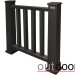 Ограждение из ДПК Outdoor Классик 3D STORM чёрный купить в Находке