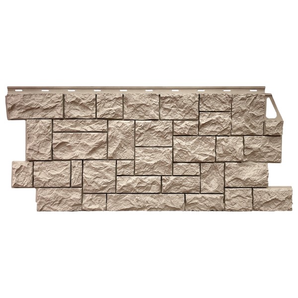 Фасадная панель FineBer, Камень Дикий, Песочный купить в Находке