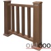 Ограждение из ДПК Outdoor Классик 3D STORM коричневый микс купить в Находке