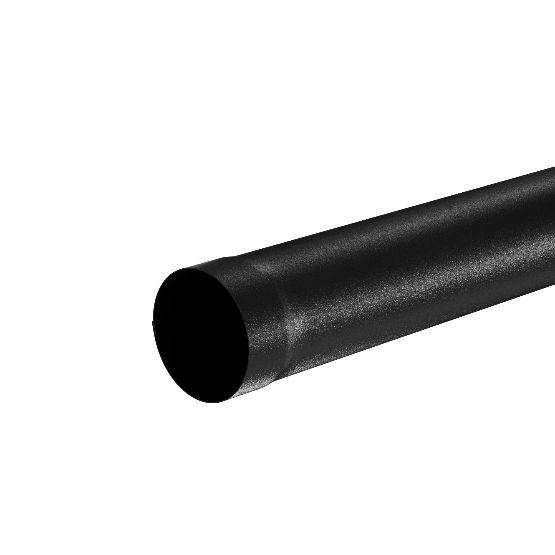 Водосток Aquasistem, система 125x90 - Труба водосточная 1.00м RAL 9005 Чёрный купить в Находке