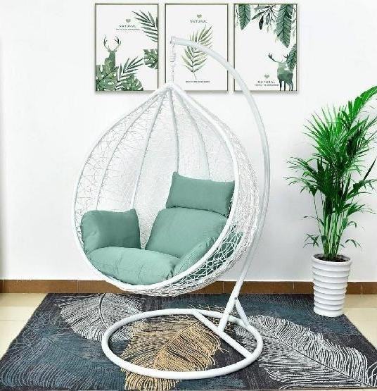 Кресло Подвесное из искусственного ротанга AFM-168A-XL White/Green купить в Находке