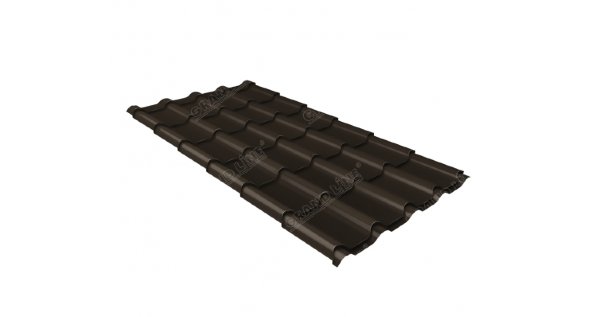 Металлочерепица камея 0,5 Satin RR 32 темно-коричневый купить в Находке