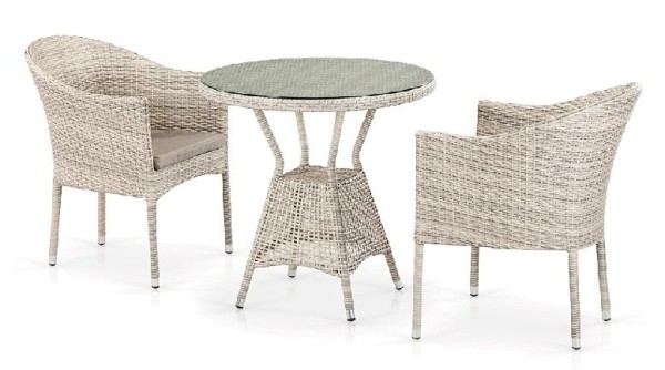 Комплект плетеной мебели AFINA из иск. ротанга T705ANT/Y350-W85 Latte 2Pcs купить в Находке