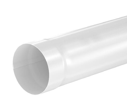 Водосток Aquasistem, система 150/100 - Труба водосточная 1.00м RAL 9003 Белый купить в Находке