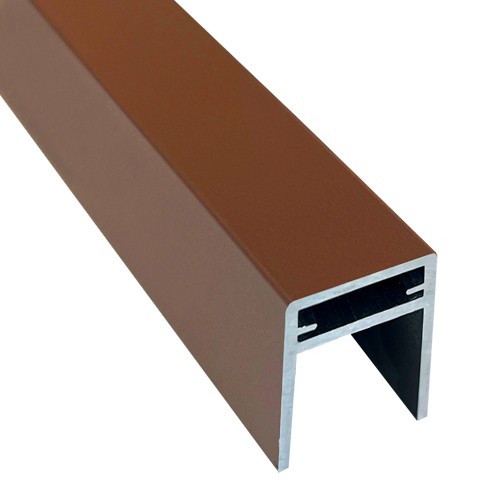 П-профиль Алюминиевый EasyDecking 35x25 Коричневый купить в Находке