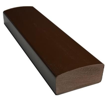 Лавочный брус Ecodecking Некст полнотелый глянцевый 70х35 шоколад купить в Находке
