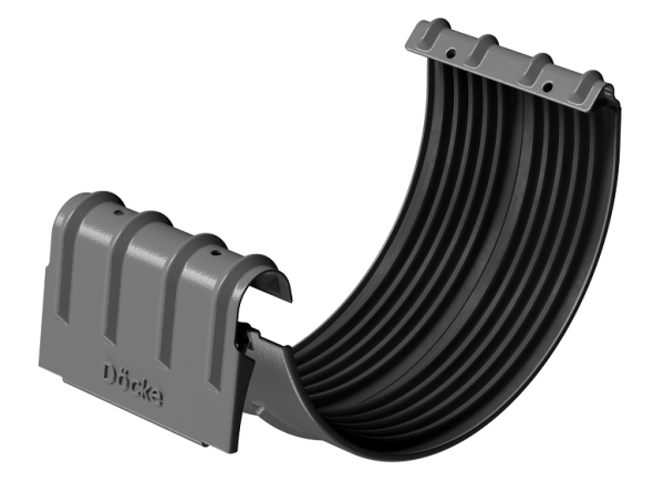 Соединитель желобов D125 Döcke STAL PREMIUM Графит, (RAL 7024) купить в Находке