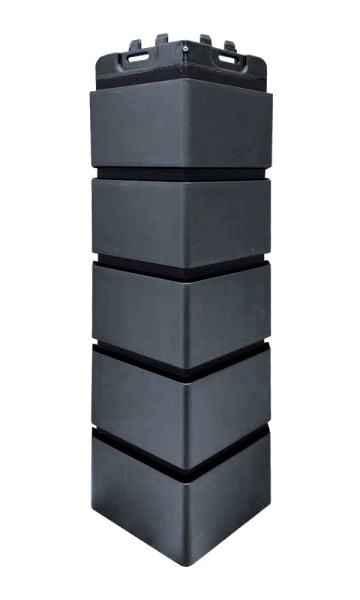 Угол Grand Line состаренный кирпич премиум Графит (шов RAL 9005) купить в Находке