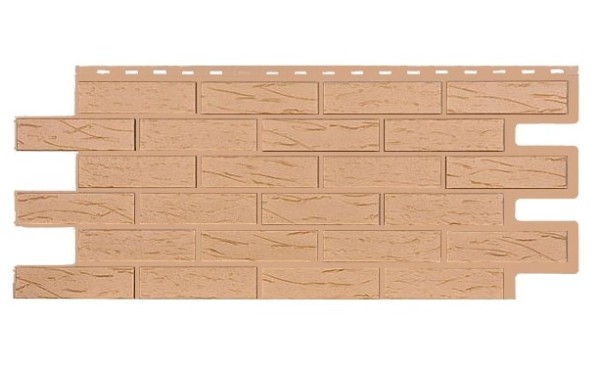 Фасадная панель T-Siding Кирпич Саман Эко Крем купить в Находке