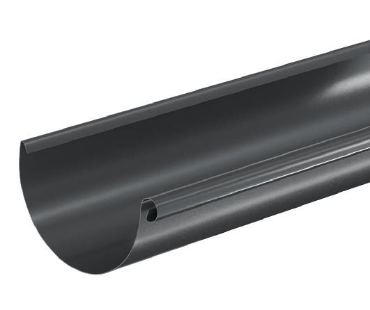 Водосток Aquasistem, система 125x90 - Водосточный желоб 3.00м RAL 7024 Тёмно-серый купить в Находке